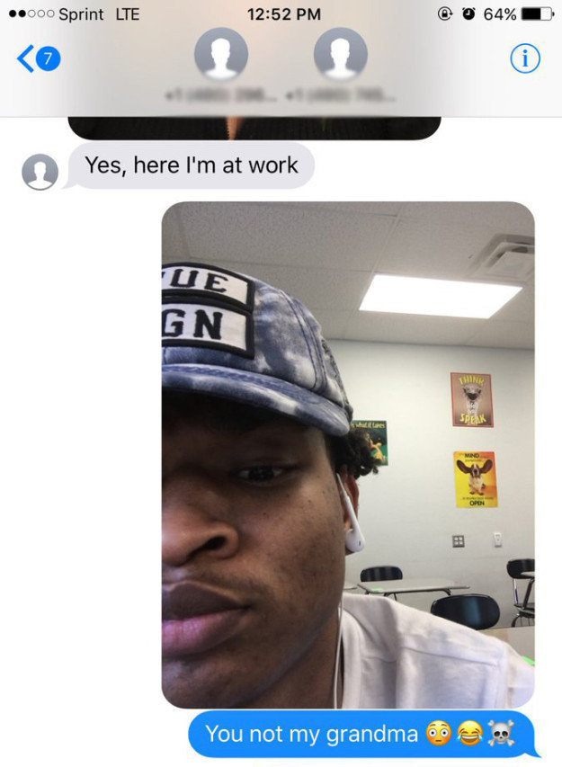 She was innocently trying to make plans with her family and now her phone faux pas went viral.