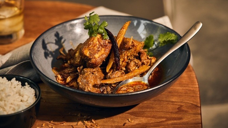 Pork belly dish at Pusadee's Garden