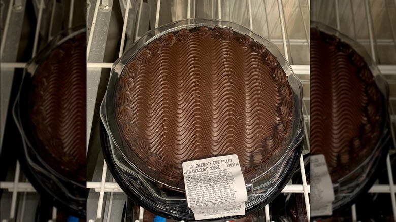 Costco Chocolate Mousse Cake in a container