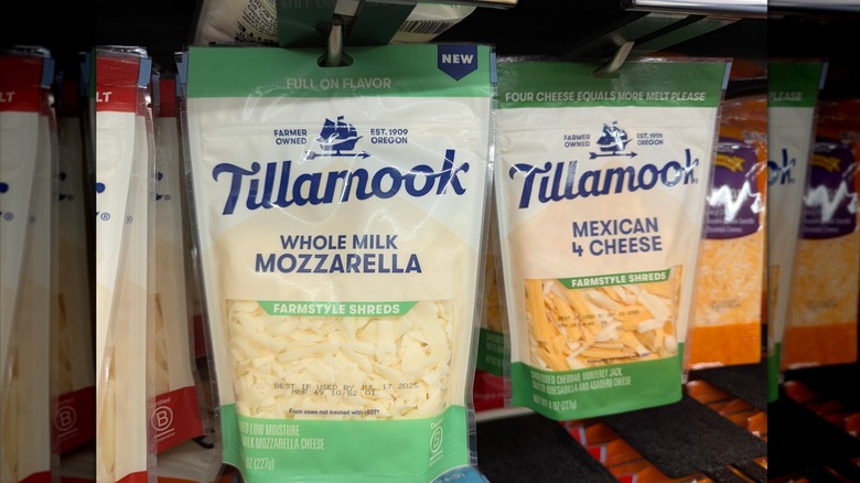 Tillamook shredded mozzarella cheese