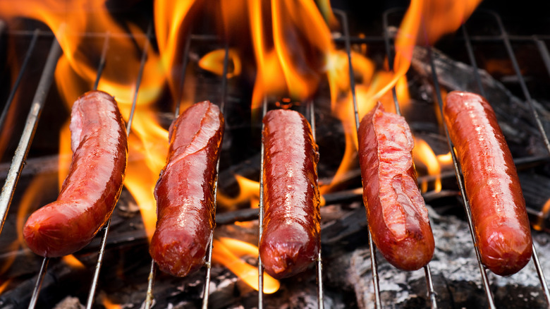 Platter of hot dogs and fries