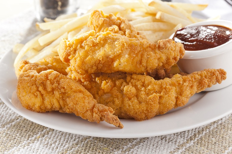 Tender is the night when it's filled with fried chicken strips.