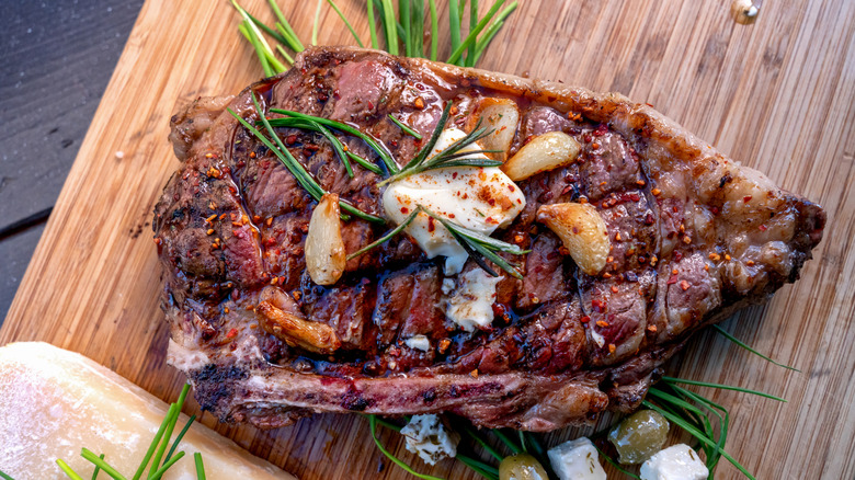 A perfect steak, ready to be served