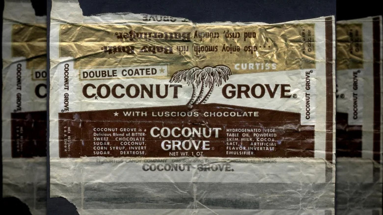 Coconut grove candy bar package