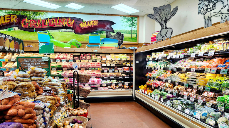 aisle of food at Trader Joe's