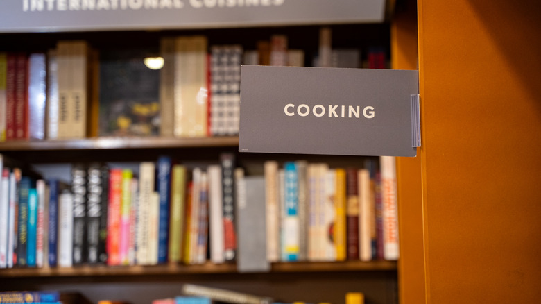 cookbook section of store