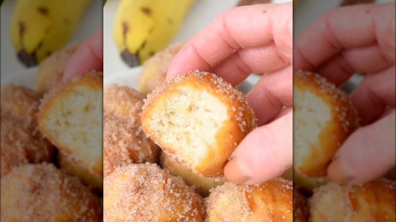 Banana donut holes and banana