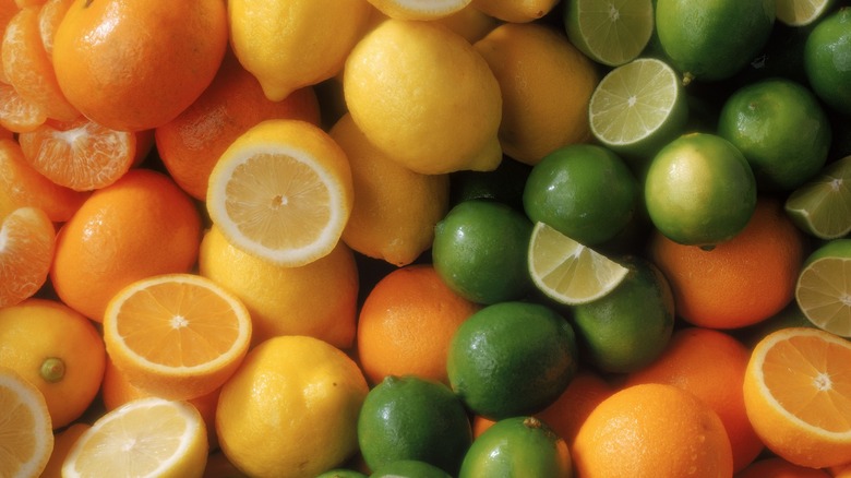 Numerous lemons and limes