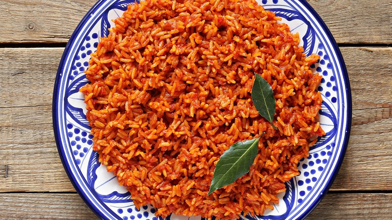 jollof rice on plate