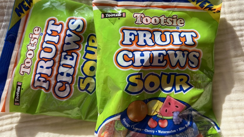 Tootsie Fruit Chews Sour bags
