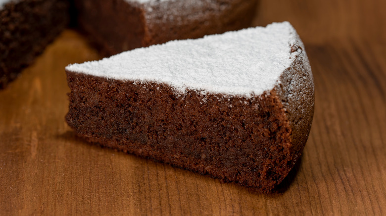 Slice of Torta Caprese