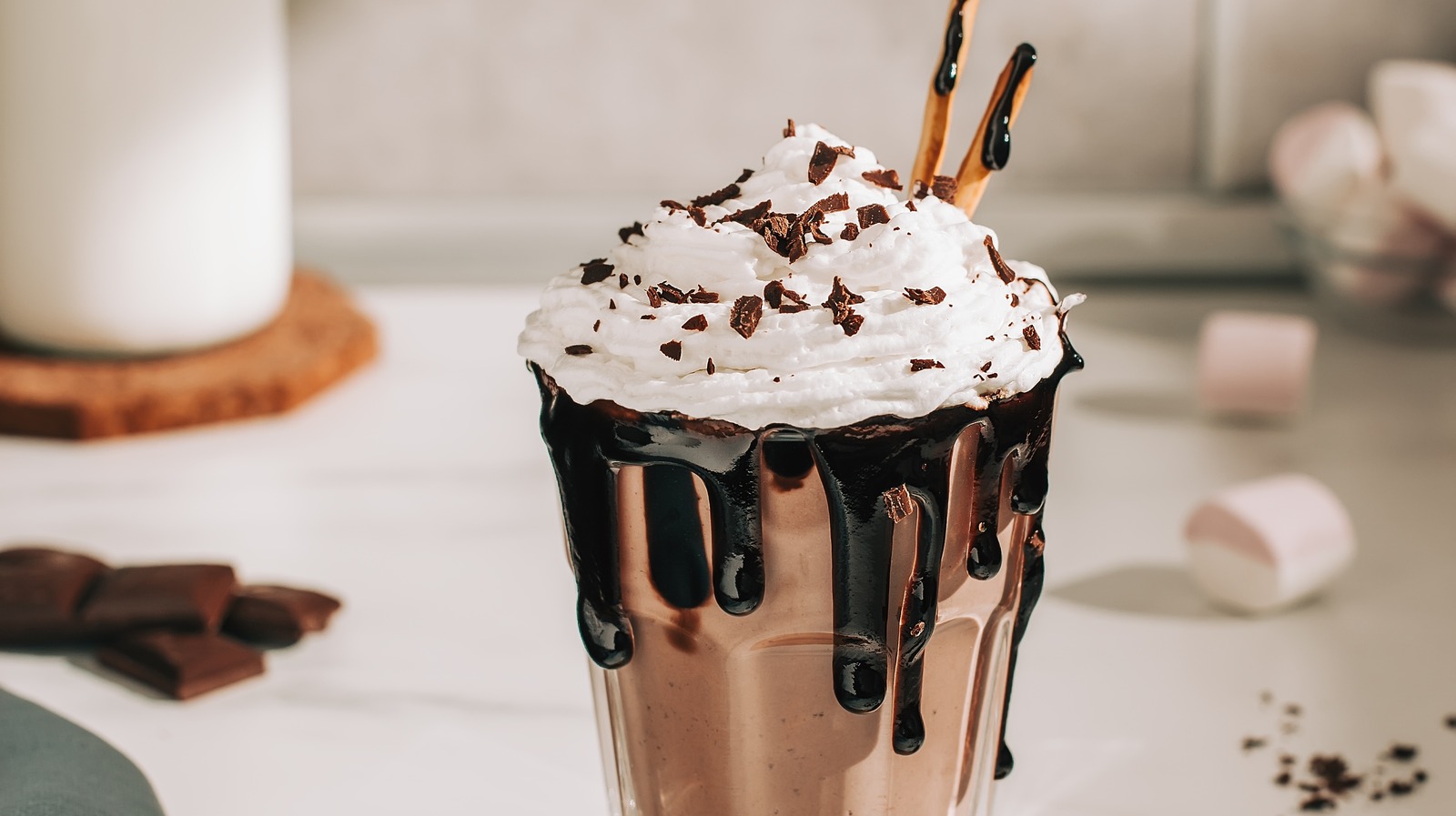 Toss Cooled Hot Chocolate Into A Blender For A Delicious Milkshake