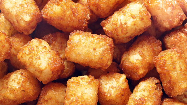 Close-up of tater tots