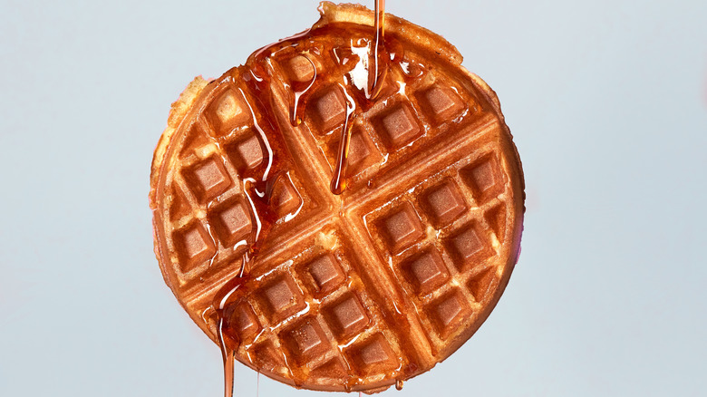 waffle with syrup
