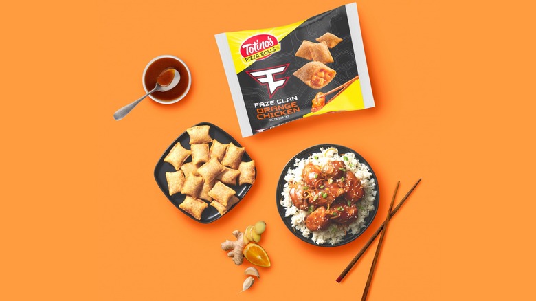 Totino's new orange chicken pizza rolls with FaZe Clan