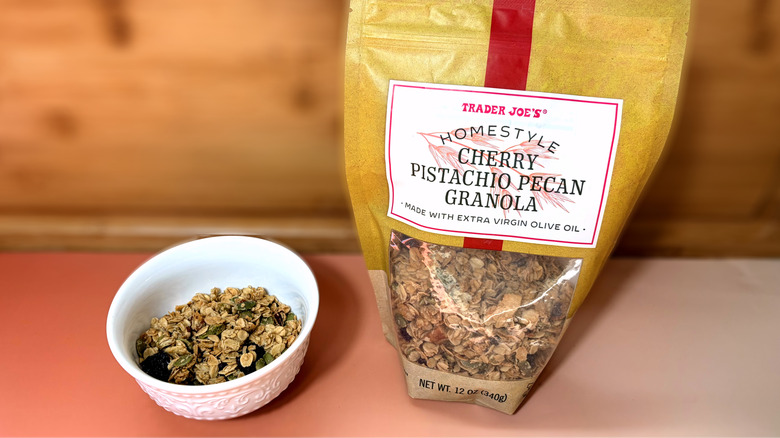 bowl and package of granola