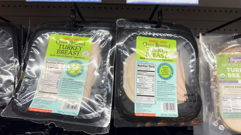 a view of the oven roasted turkey breast sold at Trader Joe's