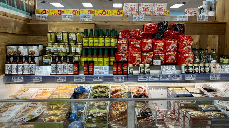 frozen foods aisle at trader joe's