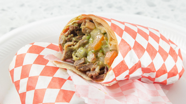 Carne asada burrito