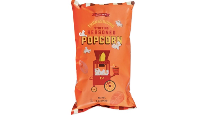 Bag of stuffing flavored popcorn