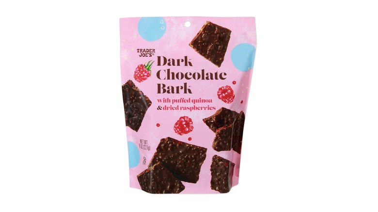 bag of dark chocolate bark