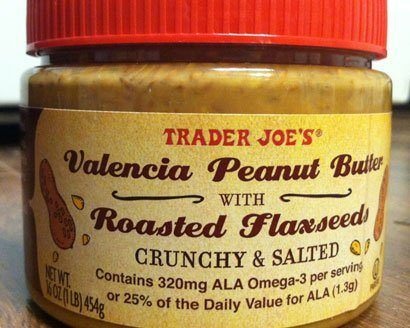 Trader Joe's Valencia Peanut Butter with Roasted Flaxseeds