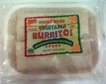 Trader Jose's Mildly Spiced Vegetable Burritos