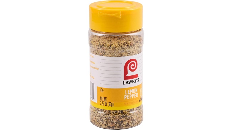 Jar of Lawry's lemon pepper seasoning