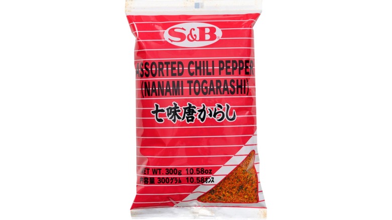 Red bag of nanami togarashi