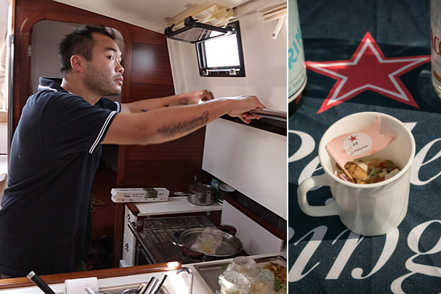 Saturday, June 15: Regatta cooking (on a boat!)