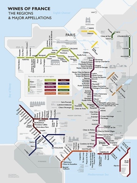 Traveling Along France&apos;s Metro Wine Map