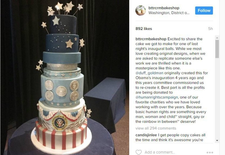Donald Trump's inauguration cake