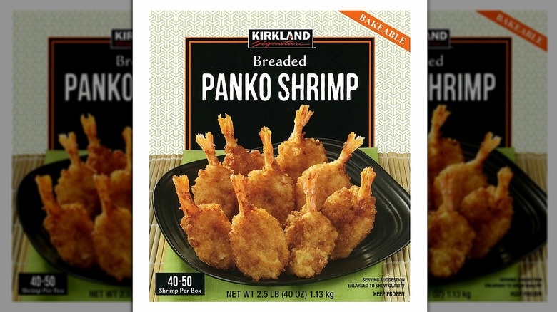 Box of Kirkland Signature Breaded Panko Shrimp