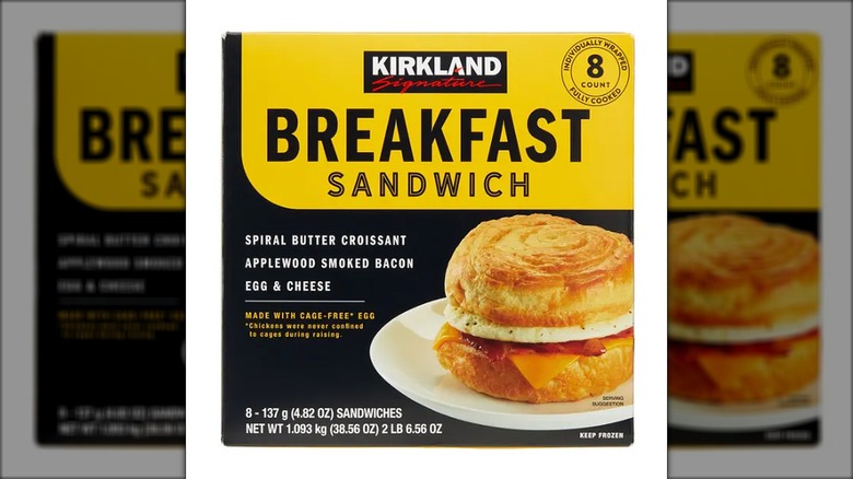 Box of Kirkland Signature Breakfast Sandwiches
