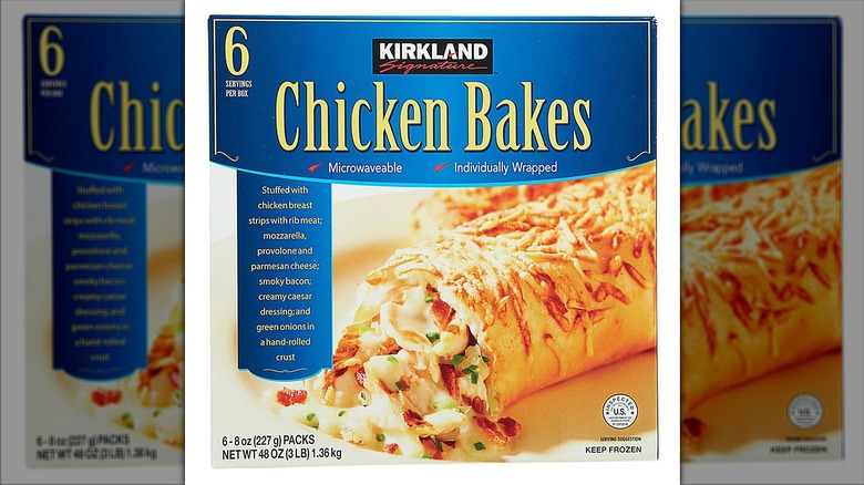 Box of Kirkland Signature Chicken Bakes