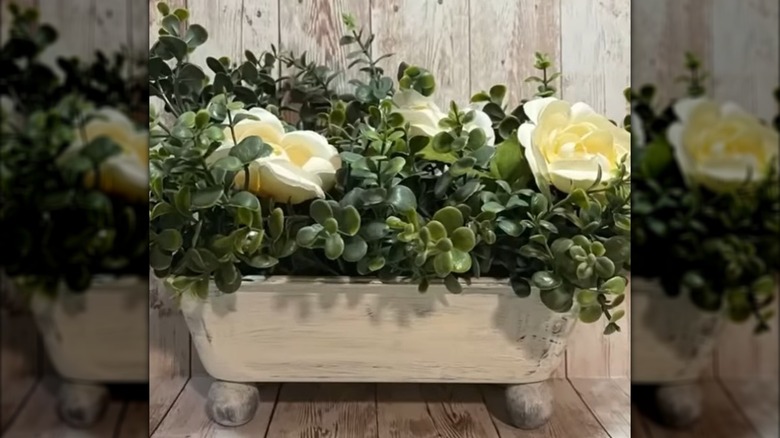 Planter made from a loaf tin