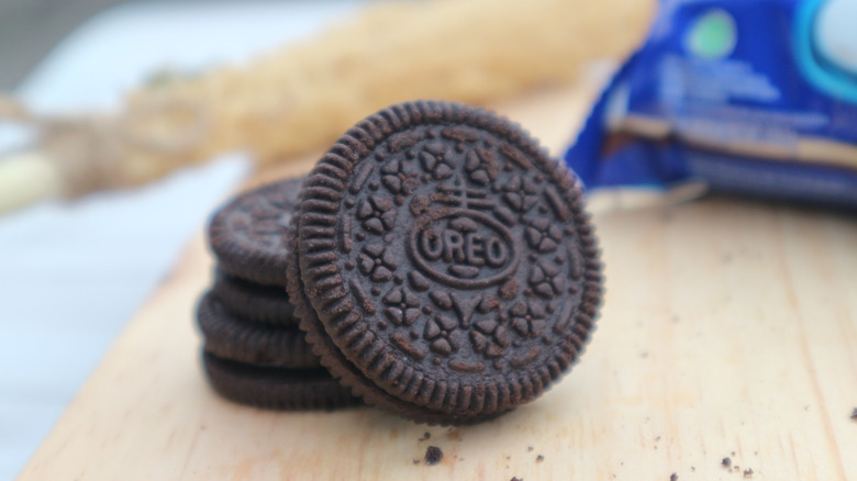 Oreos sit on counter
