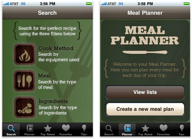 Best Apps: Coleman's Camping Cookbook 