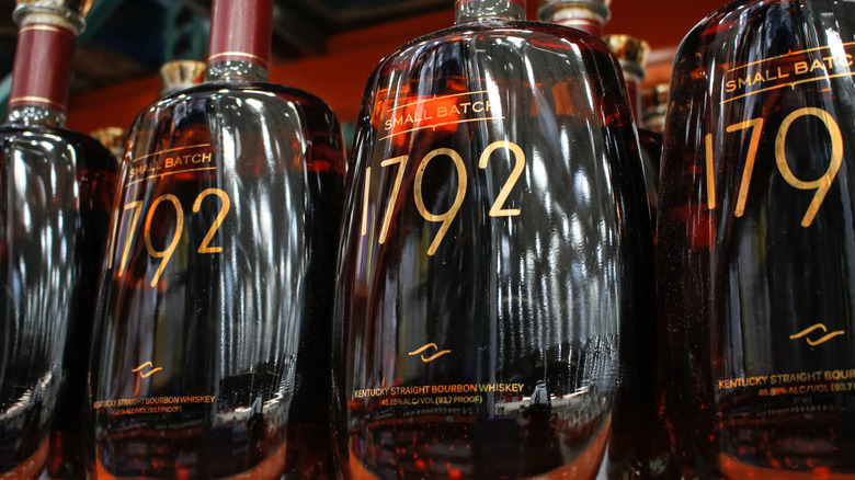 Bottles of 1792 bourbon