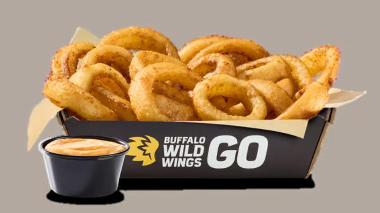 Beer-Battered Onion Rings and B-Dubs dip from Buffalo Wild Wings