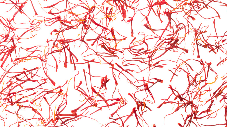 collection of saffron threads