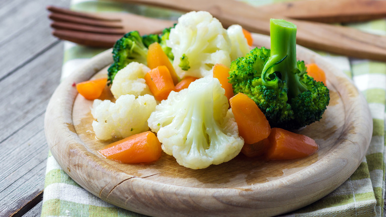 Steamed vegetables