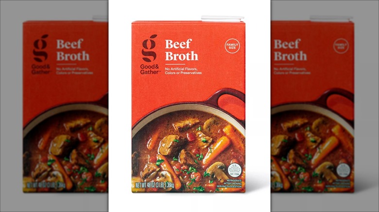 Good & Gather Beef Broth carton
