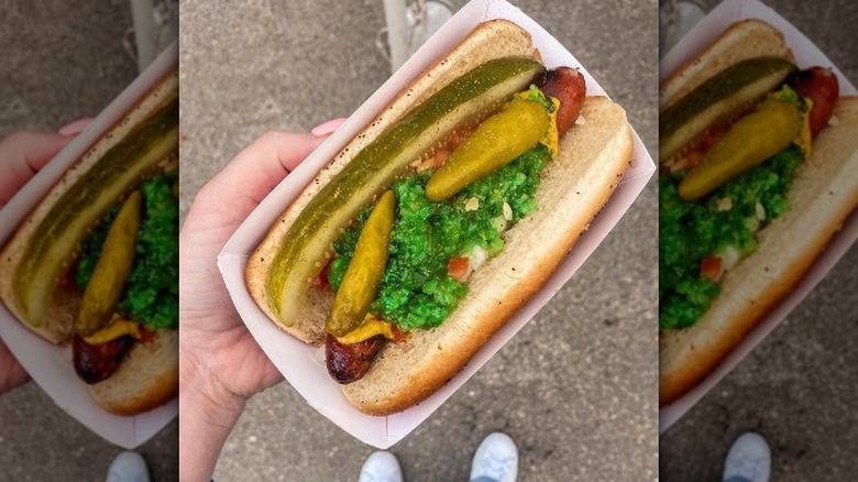 alligator style hot dog