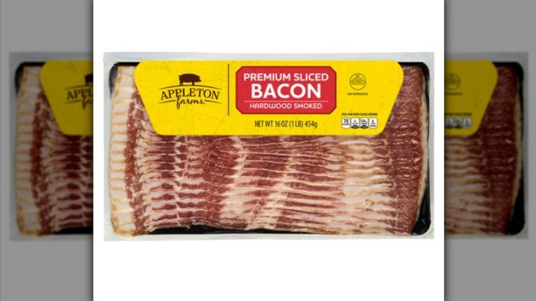 Appleton Farms premium bacon on white background