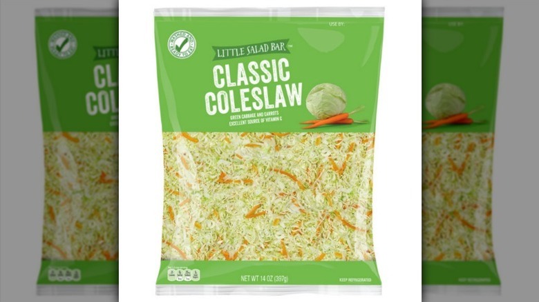 Little Salad Bar classic coleslaw on white background