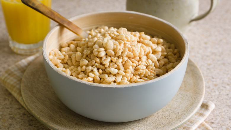 Rice Krispies in bowl