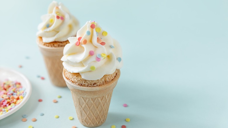 Ice cream cone cupcakes