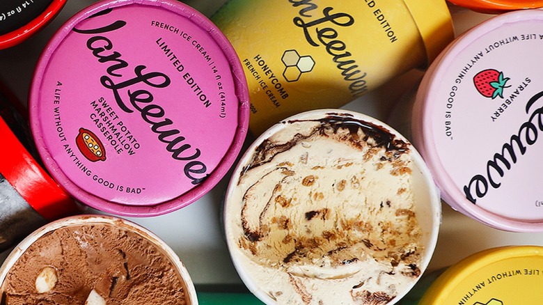 Various Van Leeuwen ice cream pints