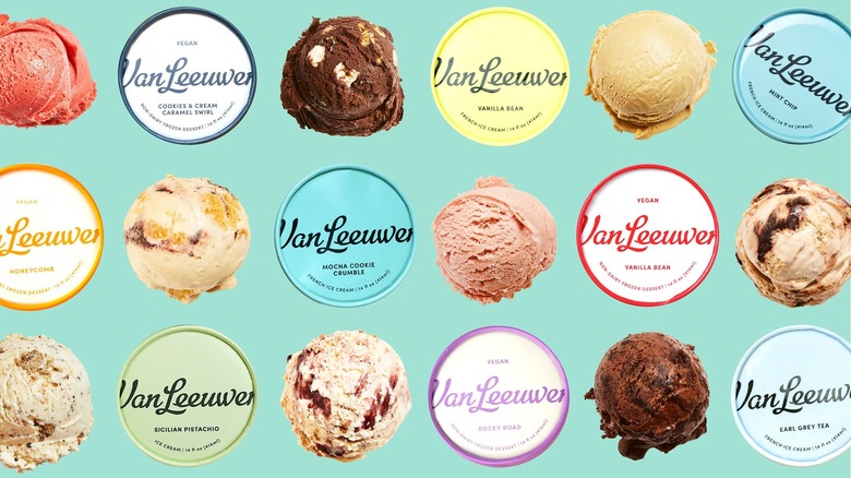 Assorted Van Leeuwen ice cream pints